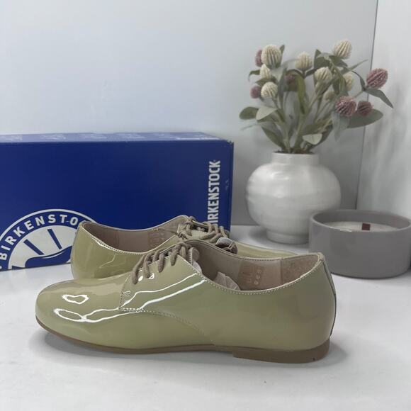 Birkenstock Saunders Patent Leather Clog Cloud Patent Women 5/Men 3 NWB Regular - Picture 6 of 10